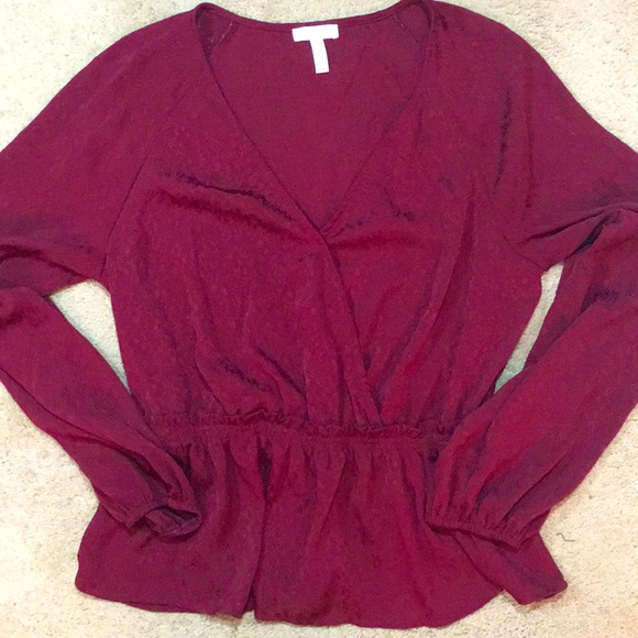Leith Romantic Long Sleeve faux wrap blouse size L - Picture 3 of 5